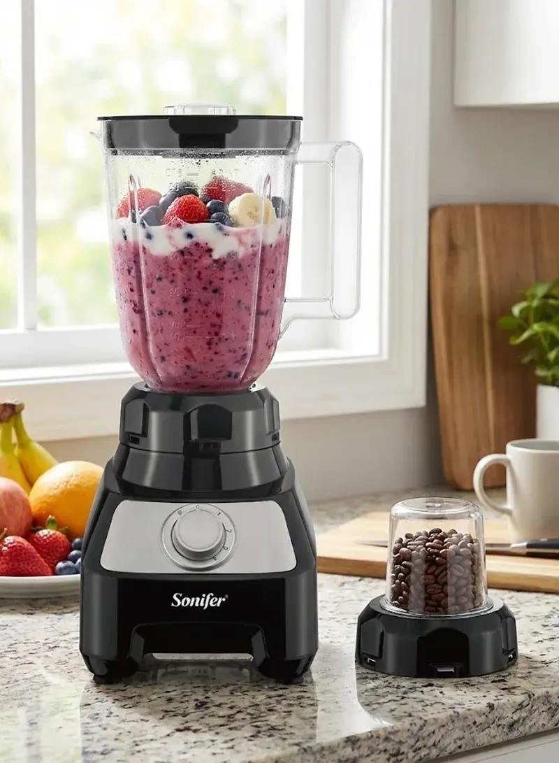 400W 1500ml Jug Blender with 4-Speed Settings & Grinder Capacity SF-8147