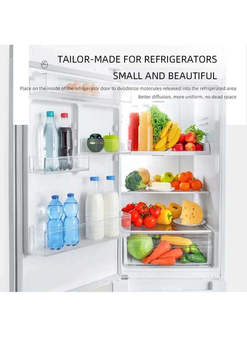 Compact Size Refrigerator Deodorizer, Mini Ozone Odor Remover - White