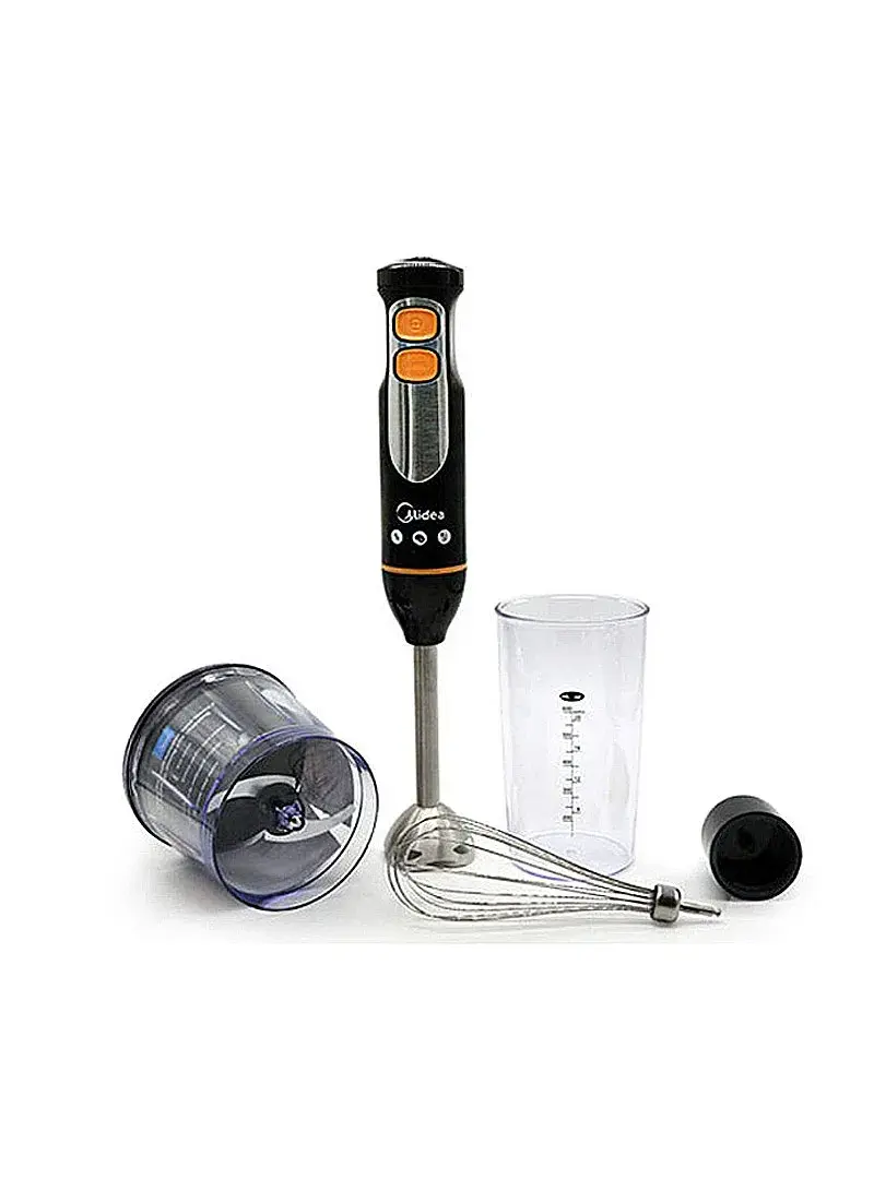 400W Hand Blender Turbo Plus Speed With 1.65L Chopper Whisk & Glass MJ-BH4001W