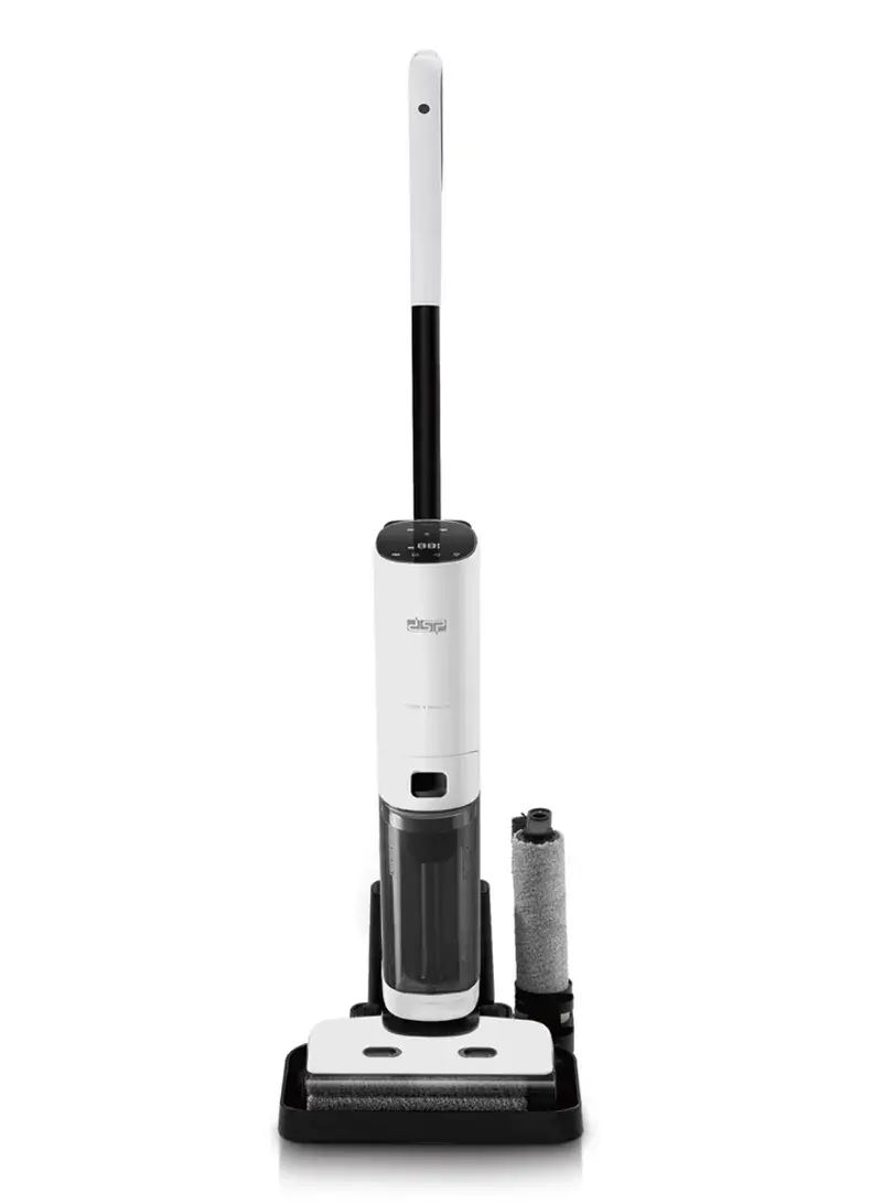 3 in 1 2600mAh 178W Cordless Dry & Wet Floor Cleaner, Vacuuming, Floor Washing, & Self-Cleaning with 3-Working Modes, LED Display & Intelligent Voice Prompts KD2055