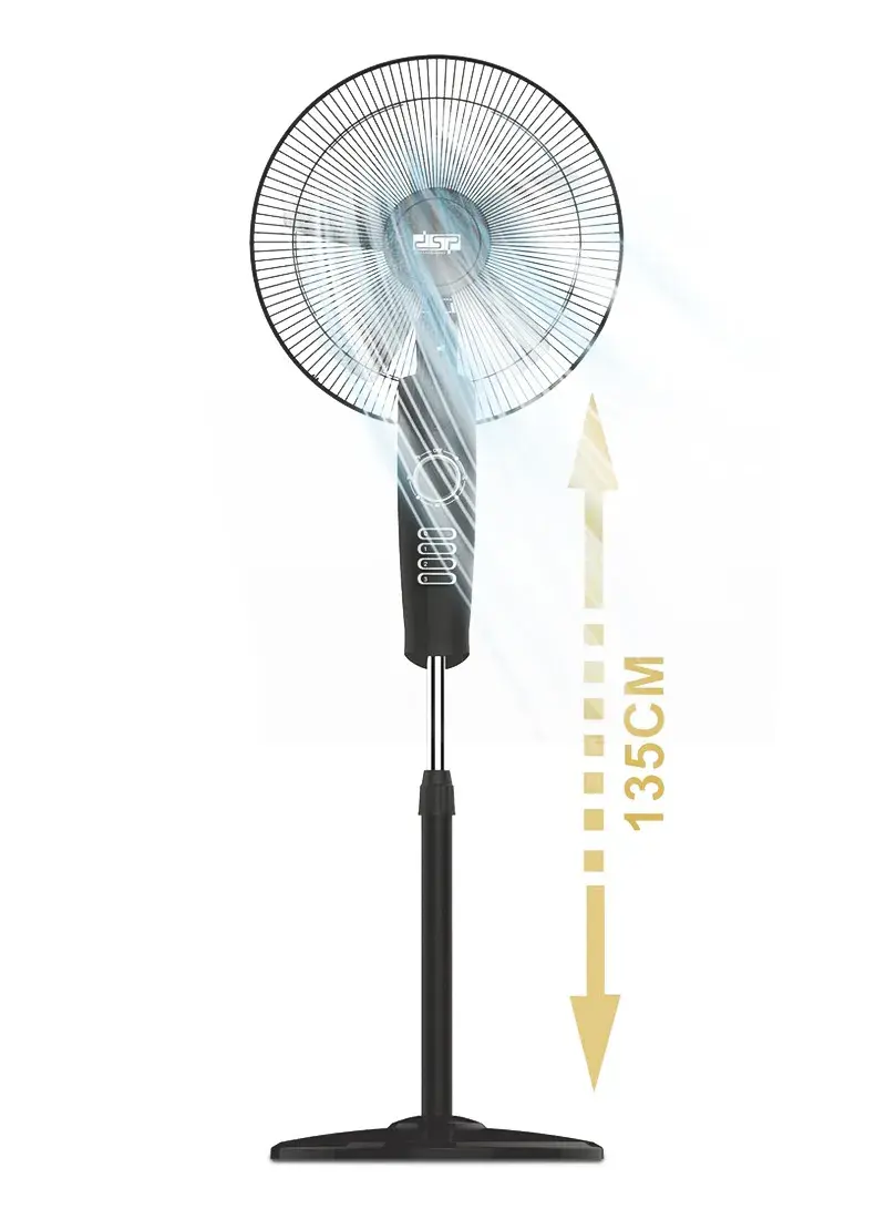 60W 18" High-Quality 3 Different Speed Adjustable Stand Fan KD3077 (L135 x W50)cm