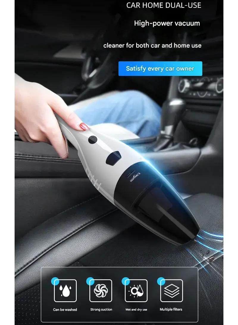 12V 4000Pa High-Power Wired Handheld Auto Vacuum with Multi-Nozzle Cleaning Set – C1652-1