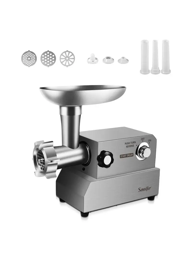4000W Electric Meat Grinder Stainless Steel Heavy Duty Multi-Function Mincer with Sausage Kit SF-5035