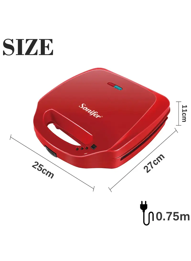 900W Donut Maker with Non-Stick Plates & Automatic Temperature Control SF-6082