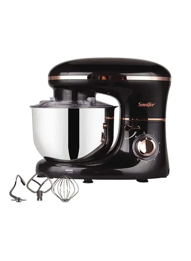 1400W 5.5L Stainless Steel Stand Mixer Dough, 6-Speed Adjustable Stand Mixer SF-8064
