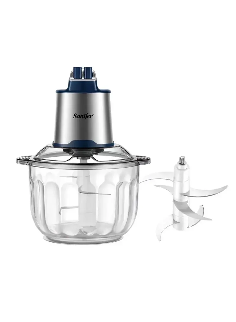 4.0L 600W Multifunctional Electric Food Chopper with Two Adjustable Speeds & Glass Container SF-8123