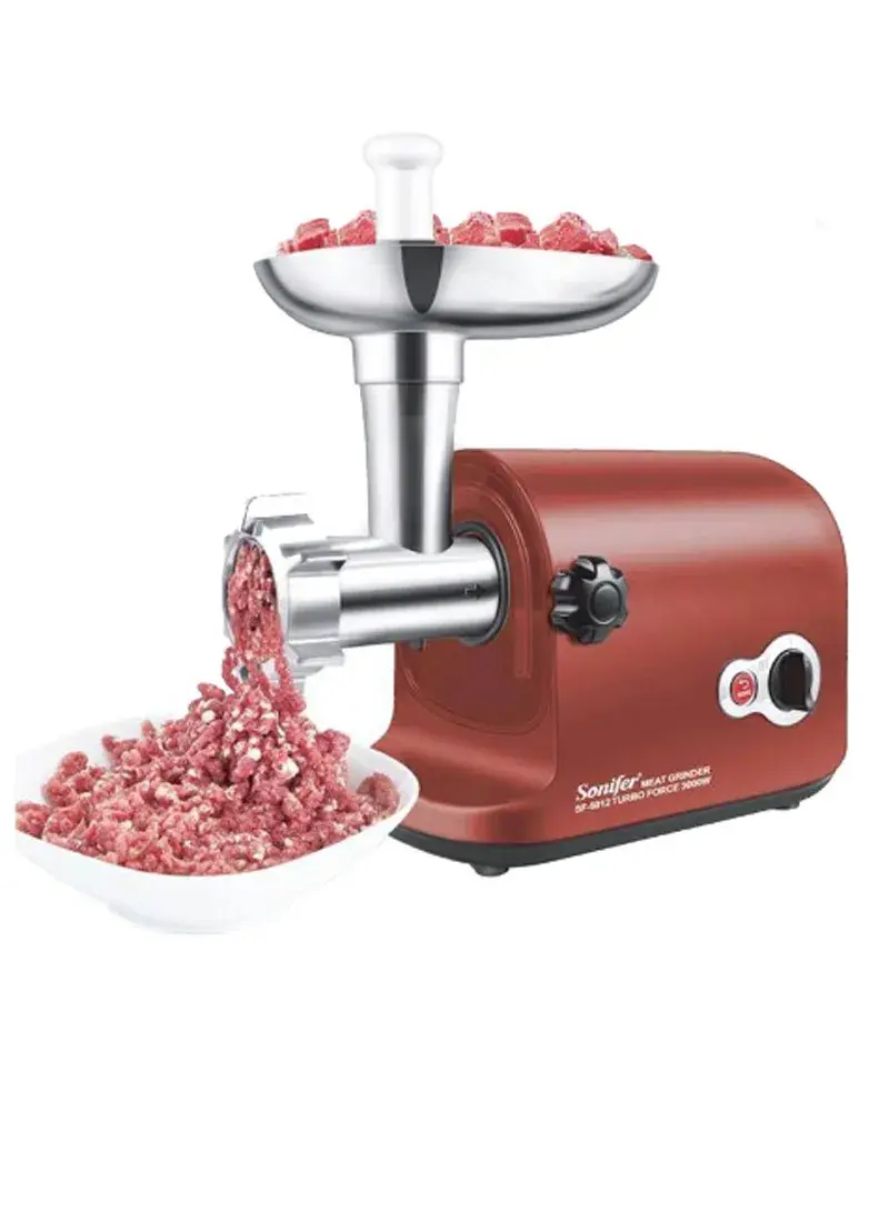 3000W Dual Speeds Electrical Meat Grinder SF-5012 - Red