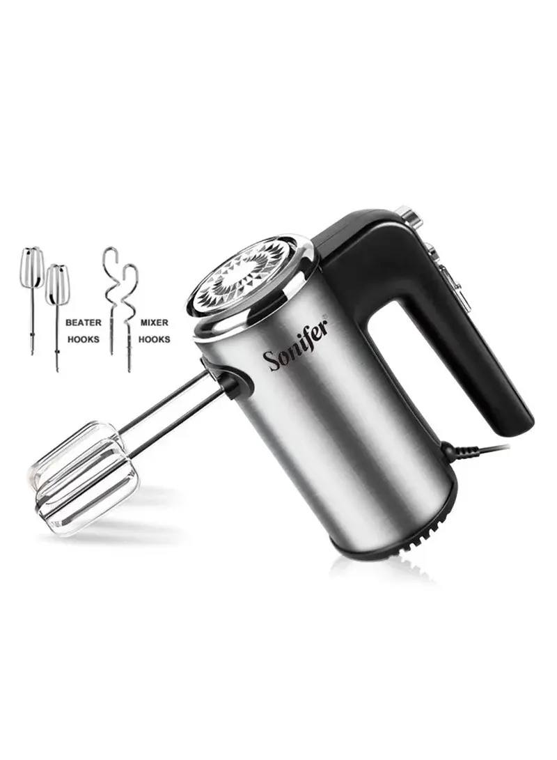 300W Hand Mixer with 5-Speed Control & Turbo Function SF-7021