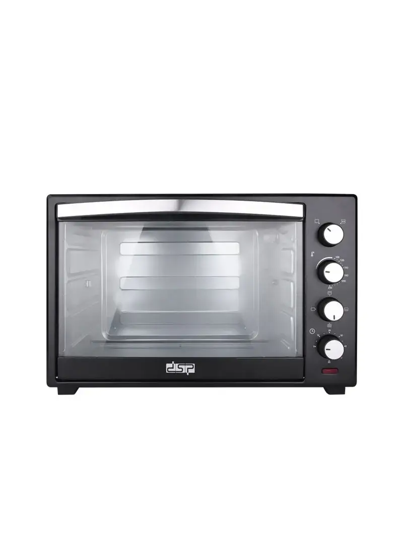2000W 60L Adjustable Temperature Timer Electric Oven KT60B (W61 x D43 x H41)cm - Black