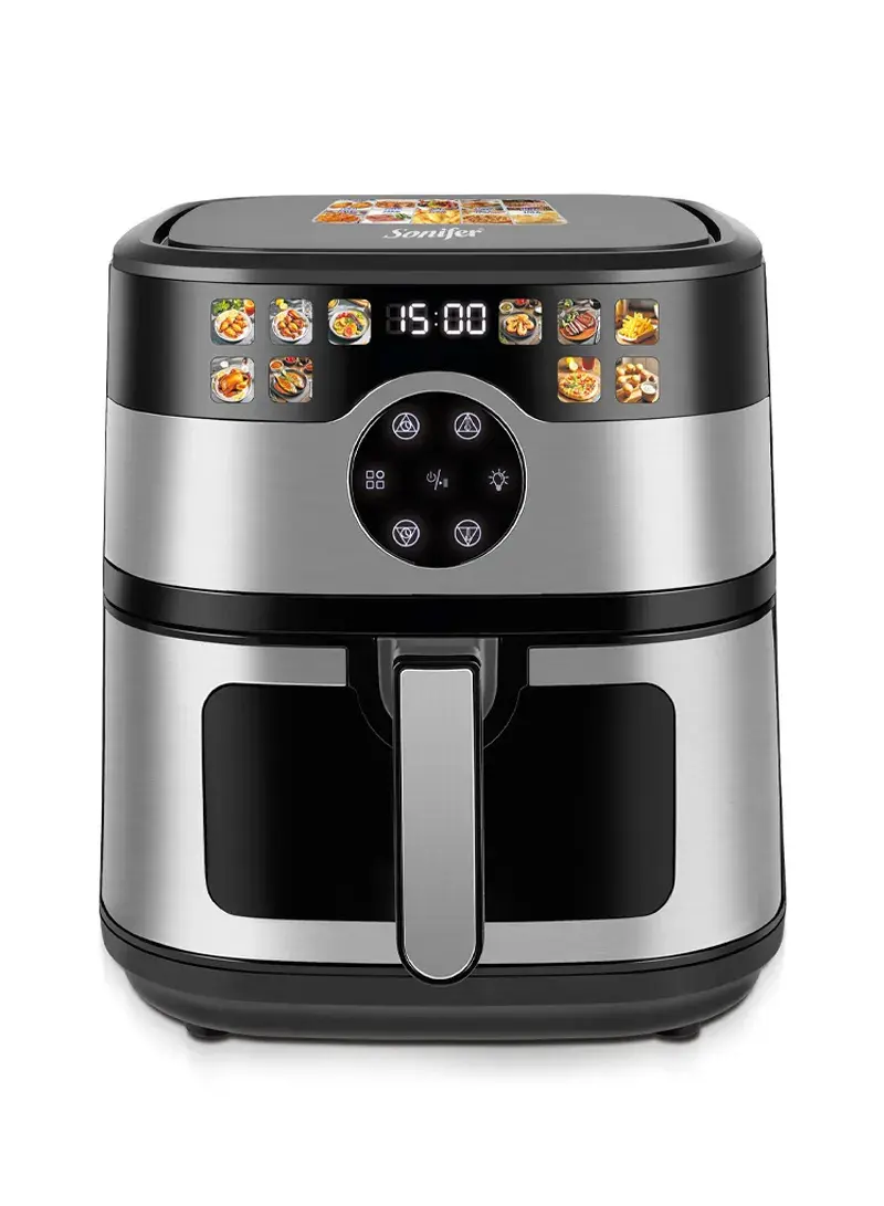 1800W 8L Oil Free Smart Deep Air Fryer Digital Touchscreen Large Capacity Air Fryer - SF-1044