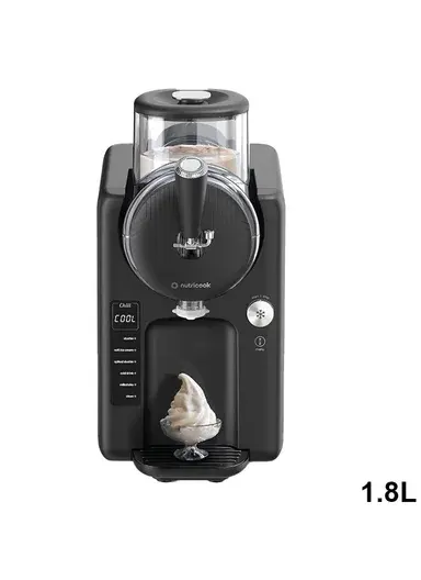 Nutricook Frost Ice Cream Maker 2-in-1 Soft Serve &amp; Slushie Machine with Built-In Compressor, 5 Preset Modes, 7 Texture Settings &amp; 1.8L Capacity NC-FRS330K