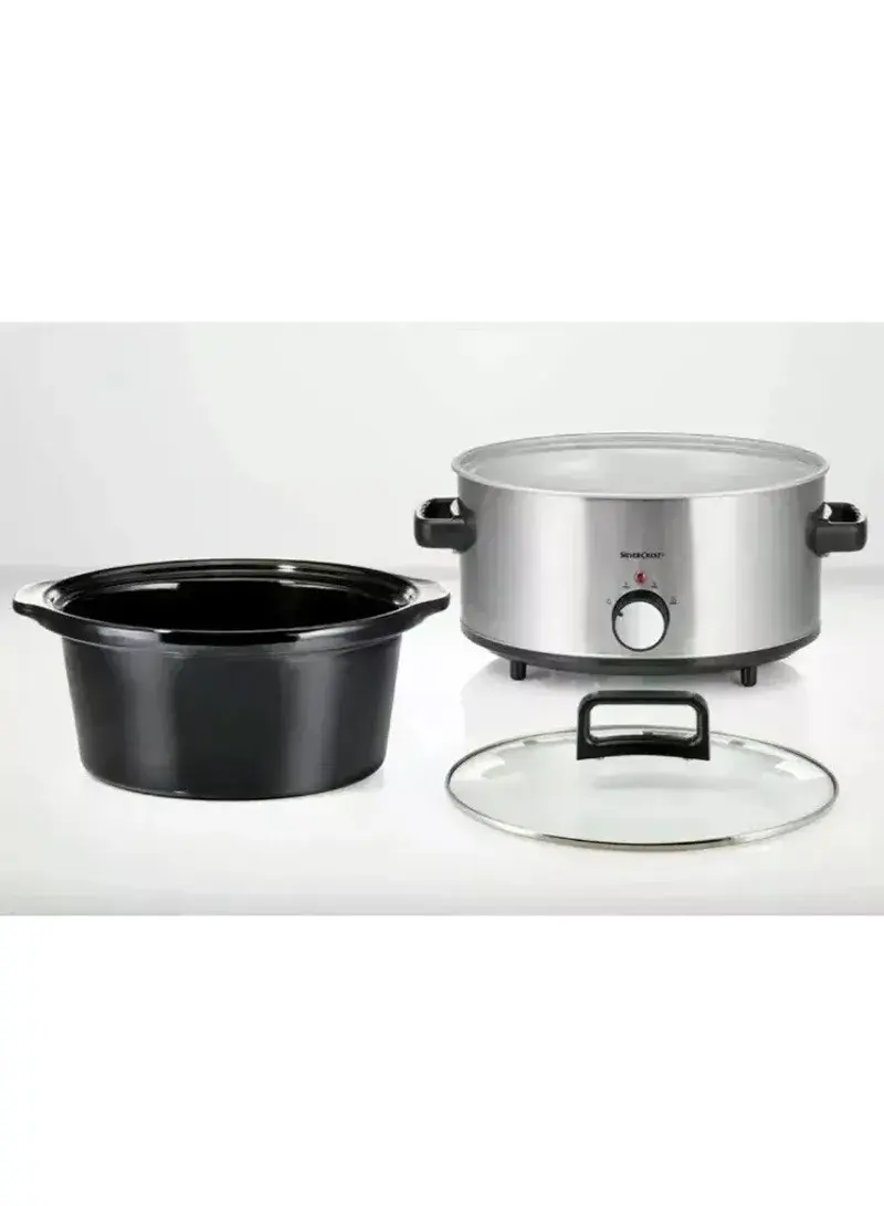320W 6L Slow Cooker Silvercrest - Silver