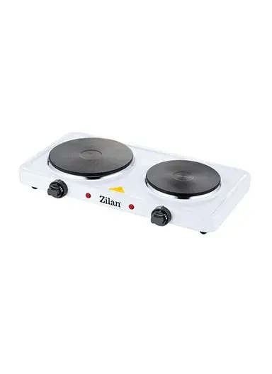 2500W Electric Double Hot Plate with Dual Thermostat Controls & Overheat Protection ZLN2180 - White
