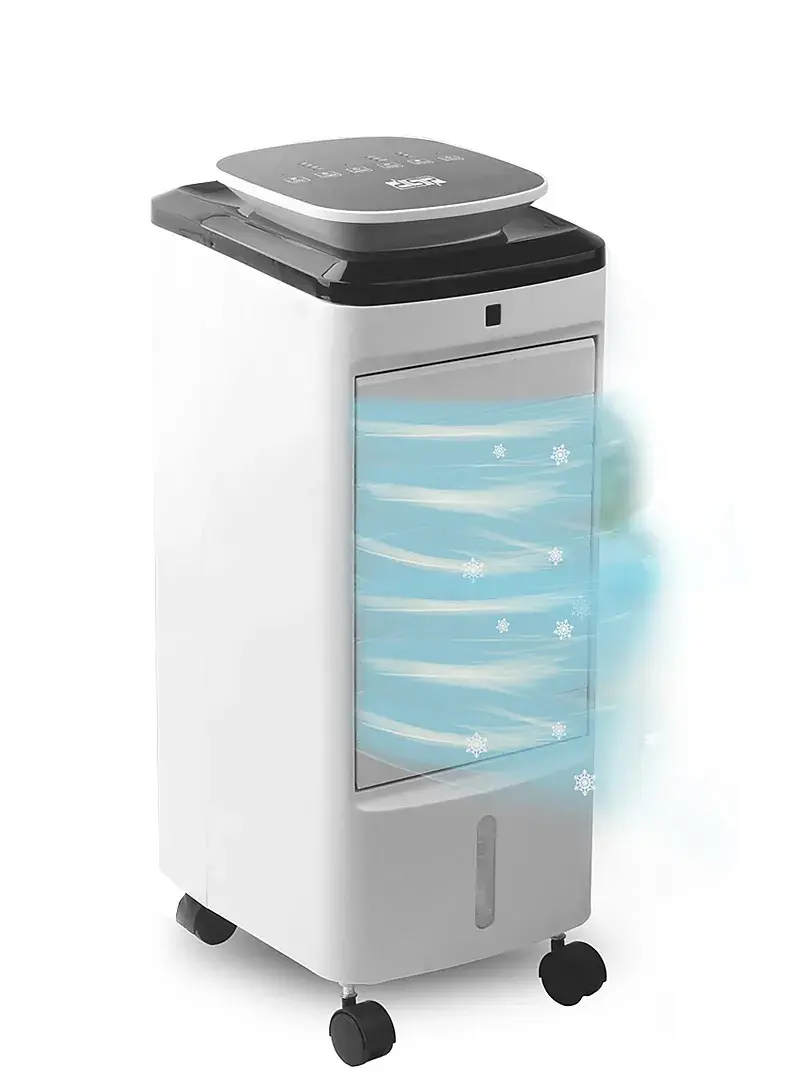 65W 3-Speed LED Display 120° Swing Portable Air Cooler With 5L Water Tank & Remote Control KD3072 (L28 x W23 x H53)cm