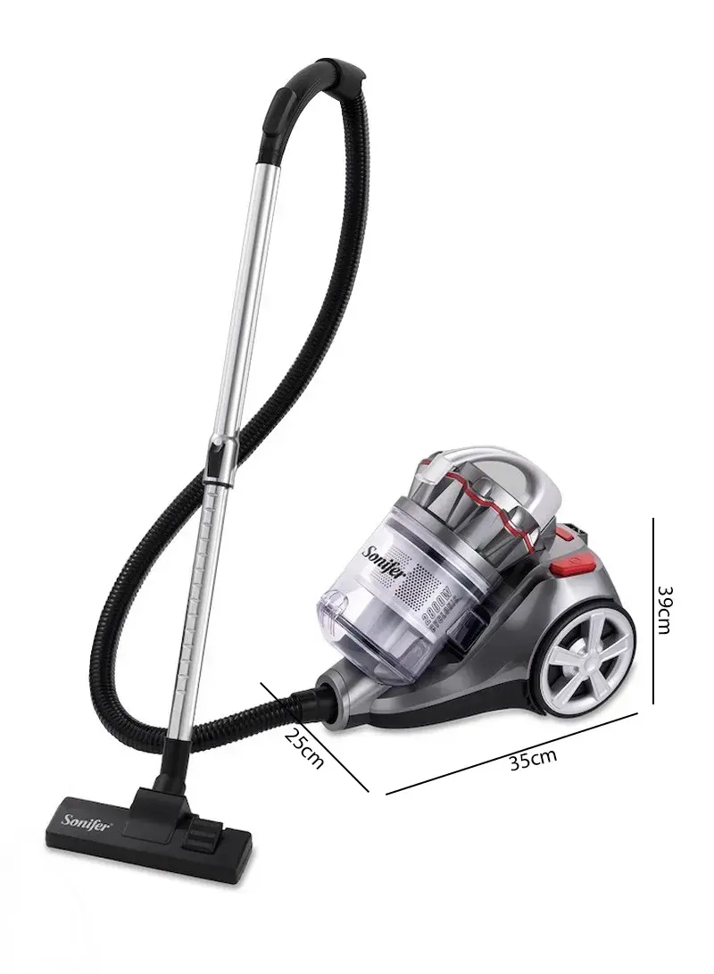 2800W 3L Powerful Corded Canister Vacuum Cleaner, Cyclonic Bagless System Vacuum Cleaner SF-2243