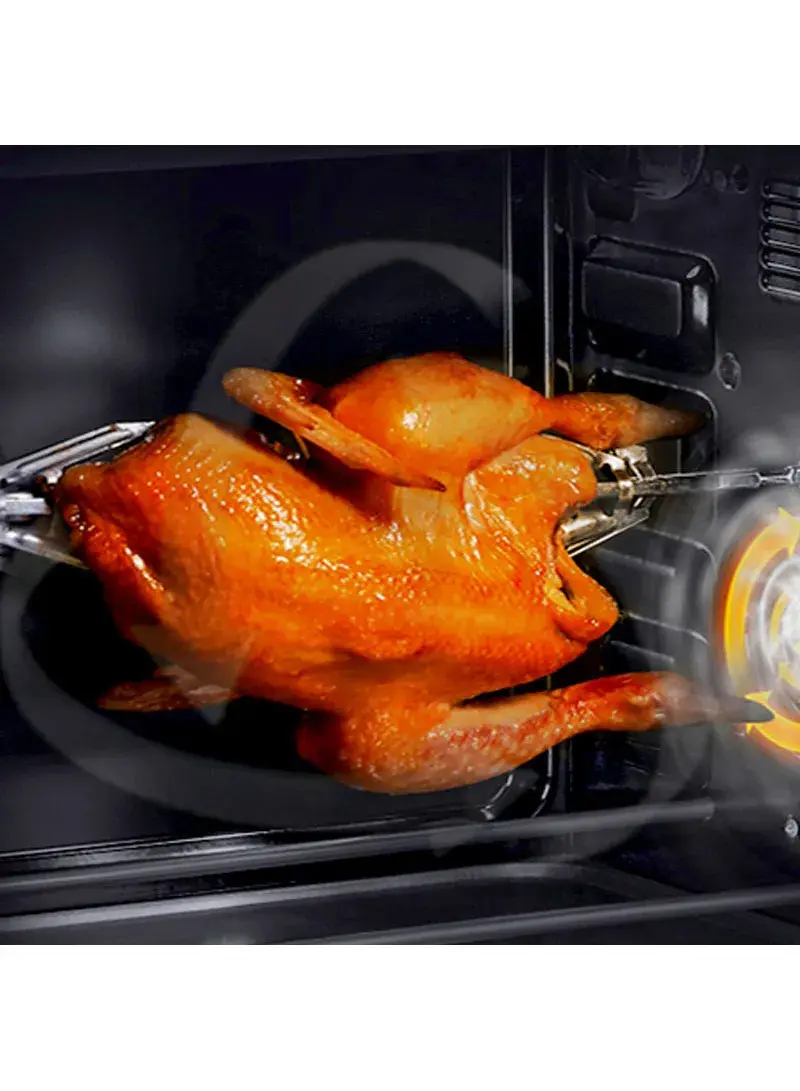 50L 1800W Stainless Steel Mini Electric Oven With Temperature Control & Power Indicator Light LOV-2908-1 - White