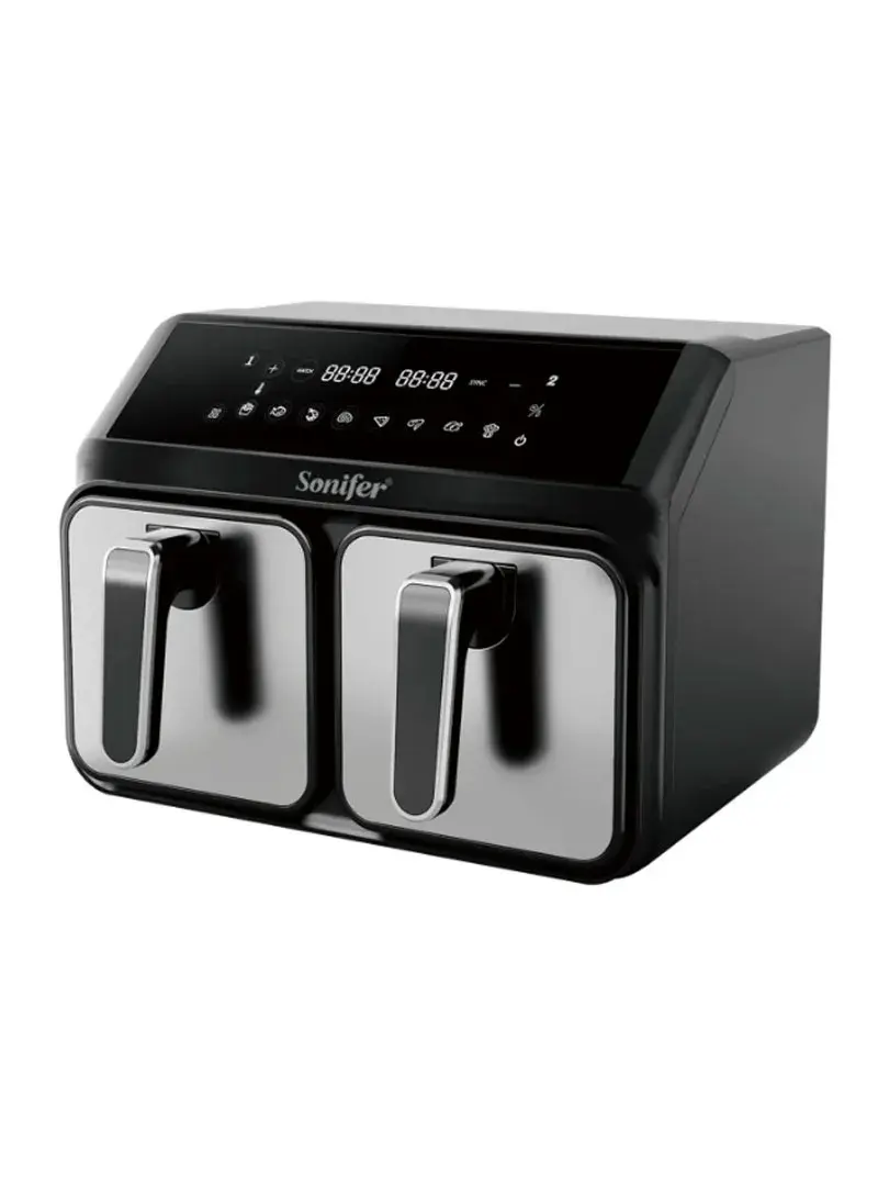 2200W 4L+4L Dual-Pot Digital Air Fryer With Touch Control SF-1038