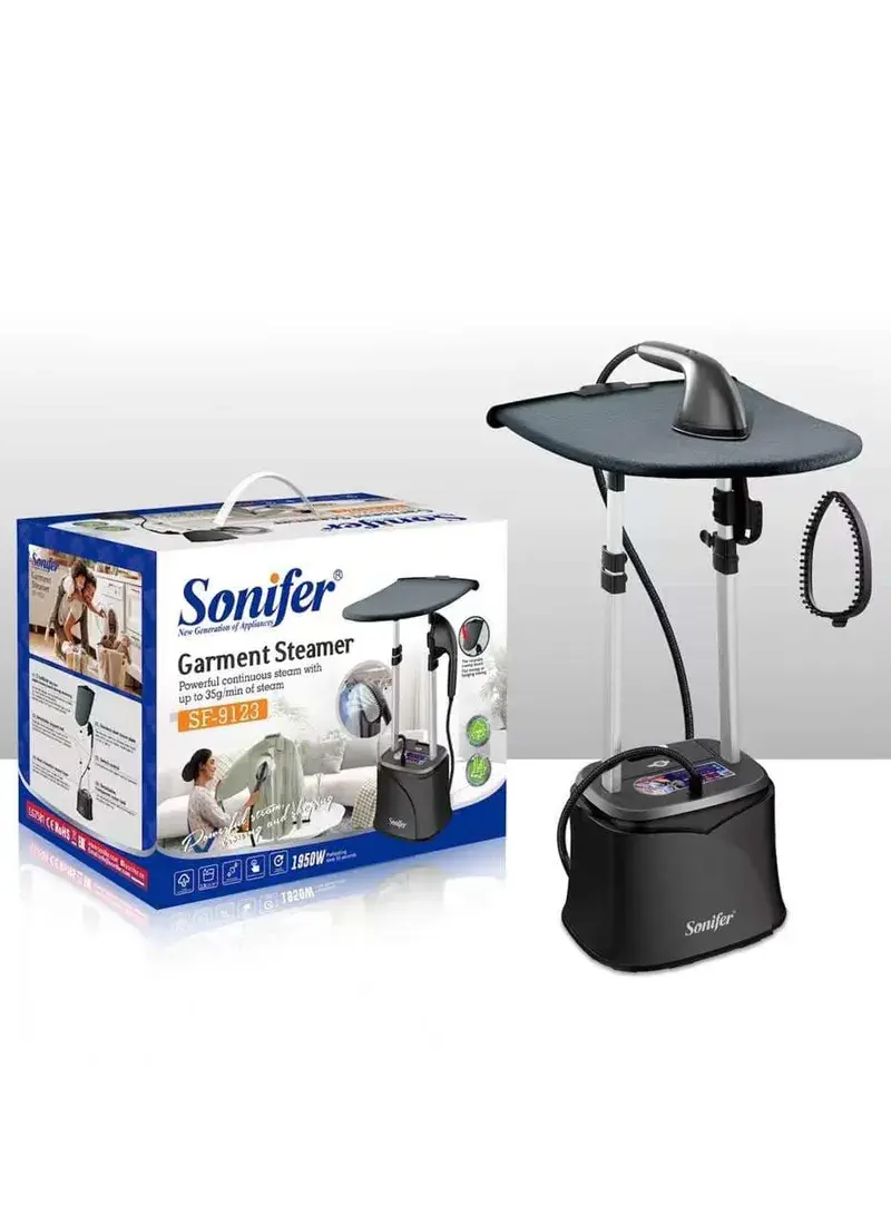 1950W Standing Garment Steamer With 2.2L Water Tank & Ironing Board SF-9123