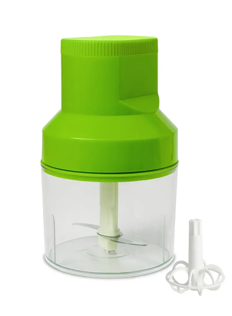 50W Electric Mini Mixer & Food Chopper With Stainless Steel Blades - Green