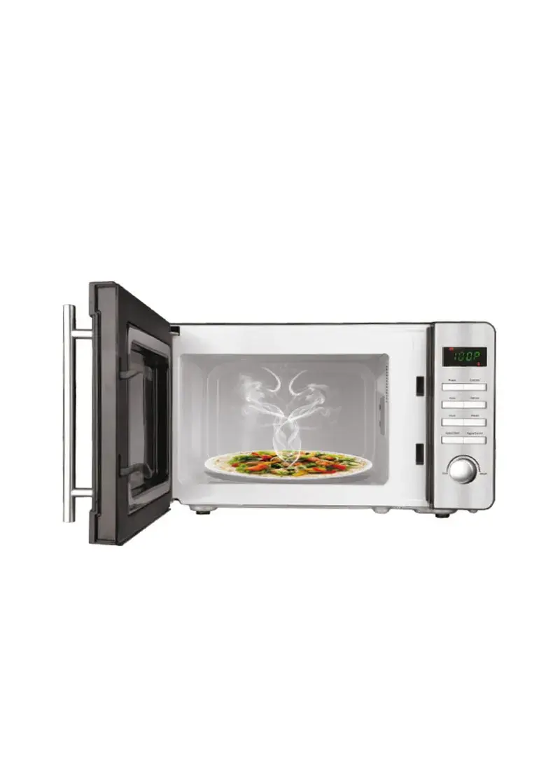 20L 1150W Adjustable Power Level Microwave Oven KB6002 - Silver & Black