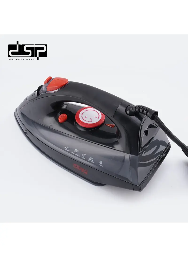 2200W Steam Iron with Ceramic Soleplate, Adjustable Temperature & Self-Cleaning Function KD1125