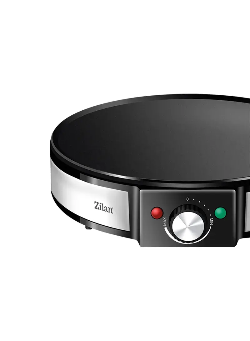 1200W 30cm Stainless Steel & Plastic Electric Non-Stick Crepe Pancake-Maker With T-Wooden Spatula ZLN2922