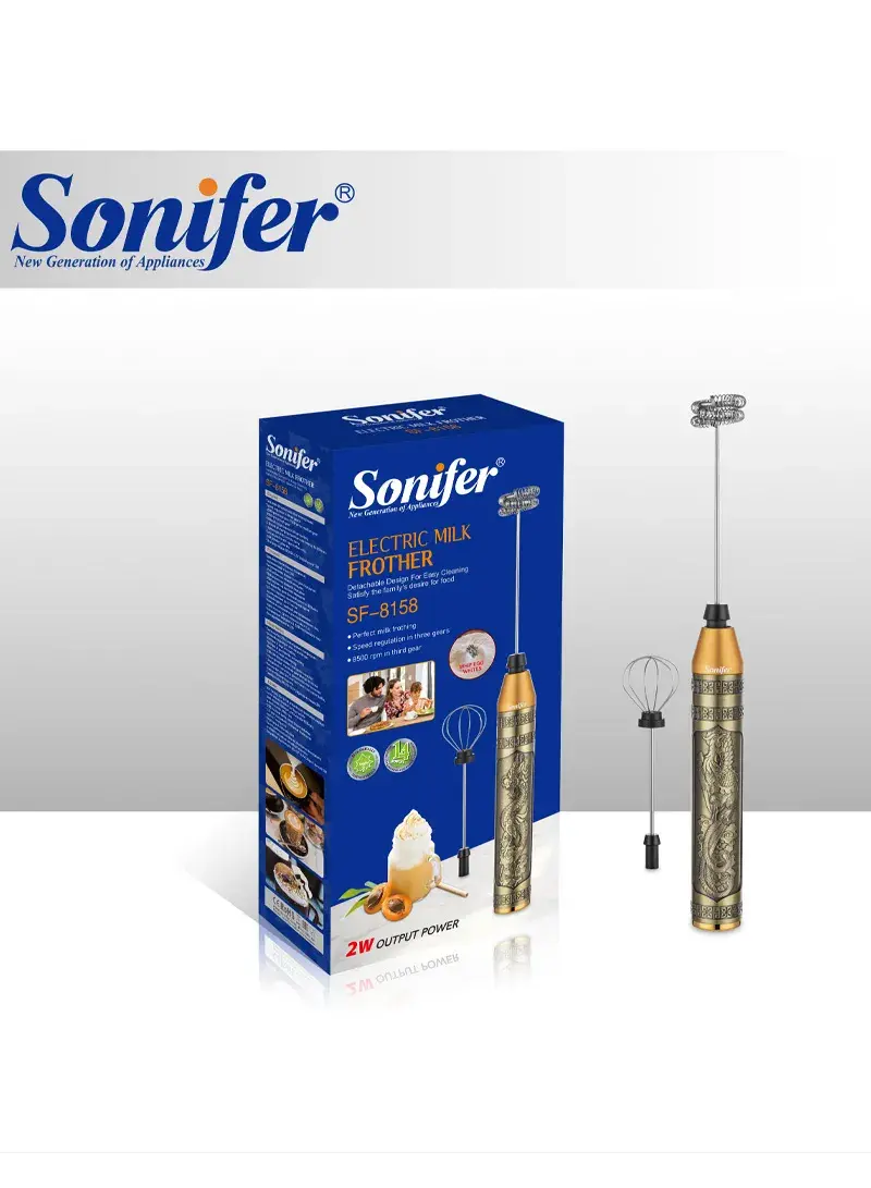 Rechargeable Automatic Electric Handheld Foam Maker Food Frother & Whisker SF-8158