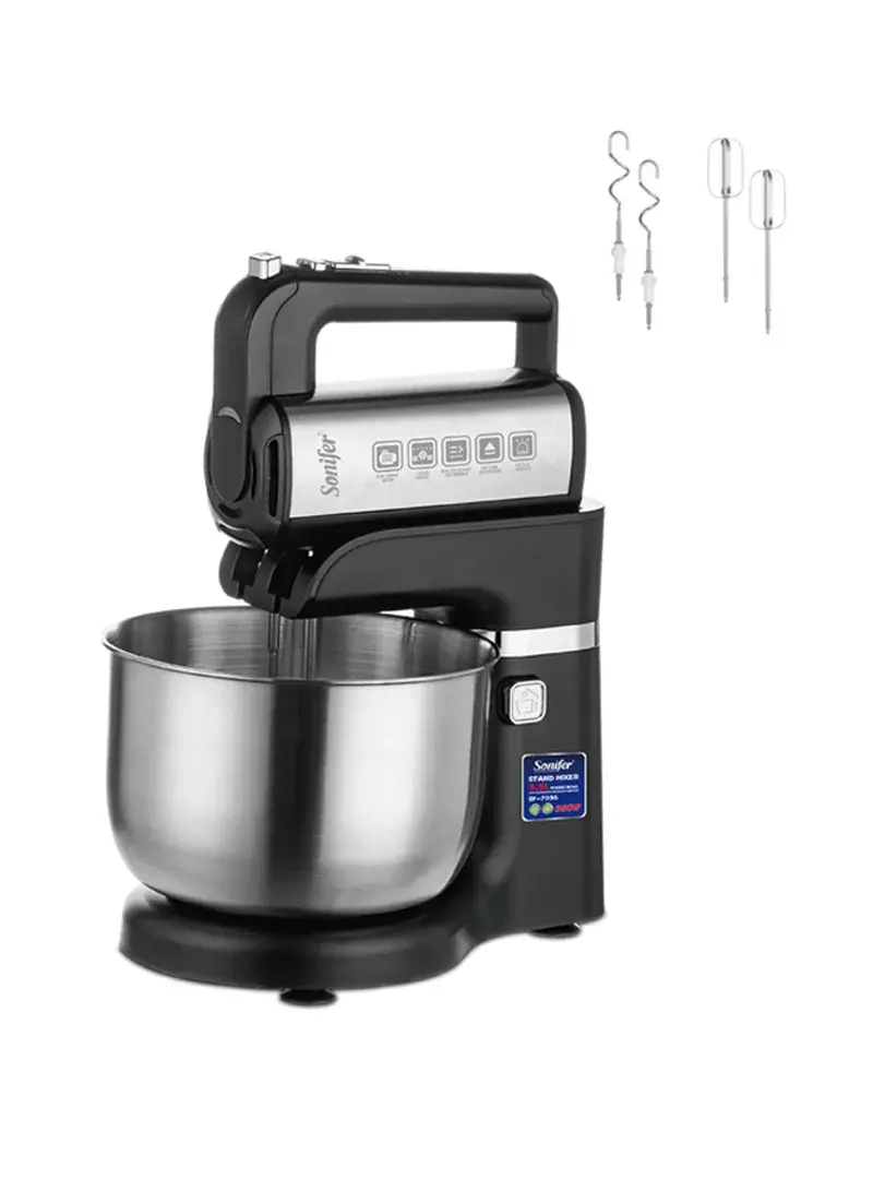 350W 3.5L 1000g Dough 5-Speed Stainless Steel Stand Mixer With Beaters SF-7036