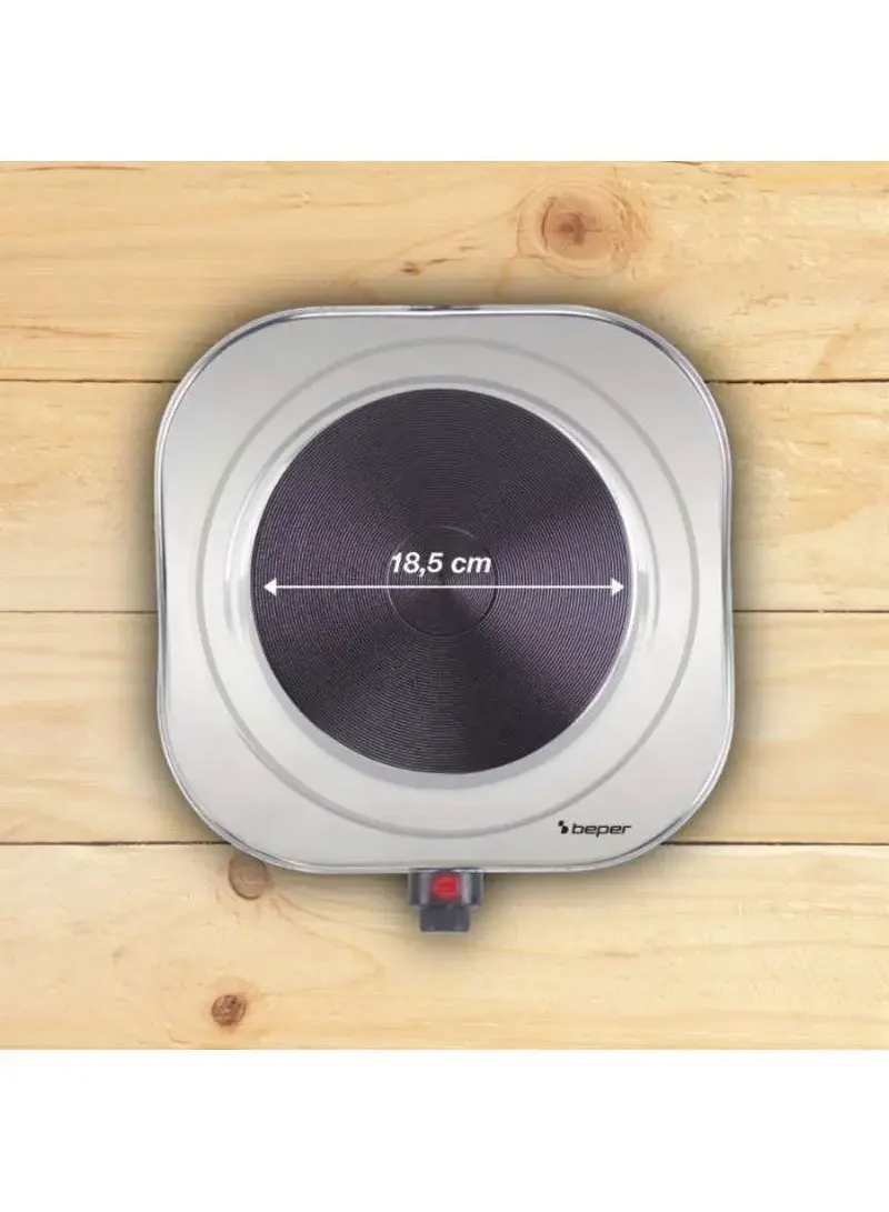 Electric Stove 1500W, 18.5cm Cast Iron Plate, Portable Hot Plate with 5-Level Thermostat P101PIA100