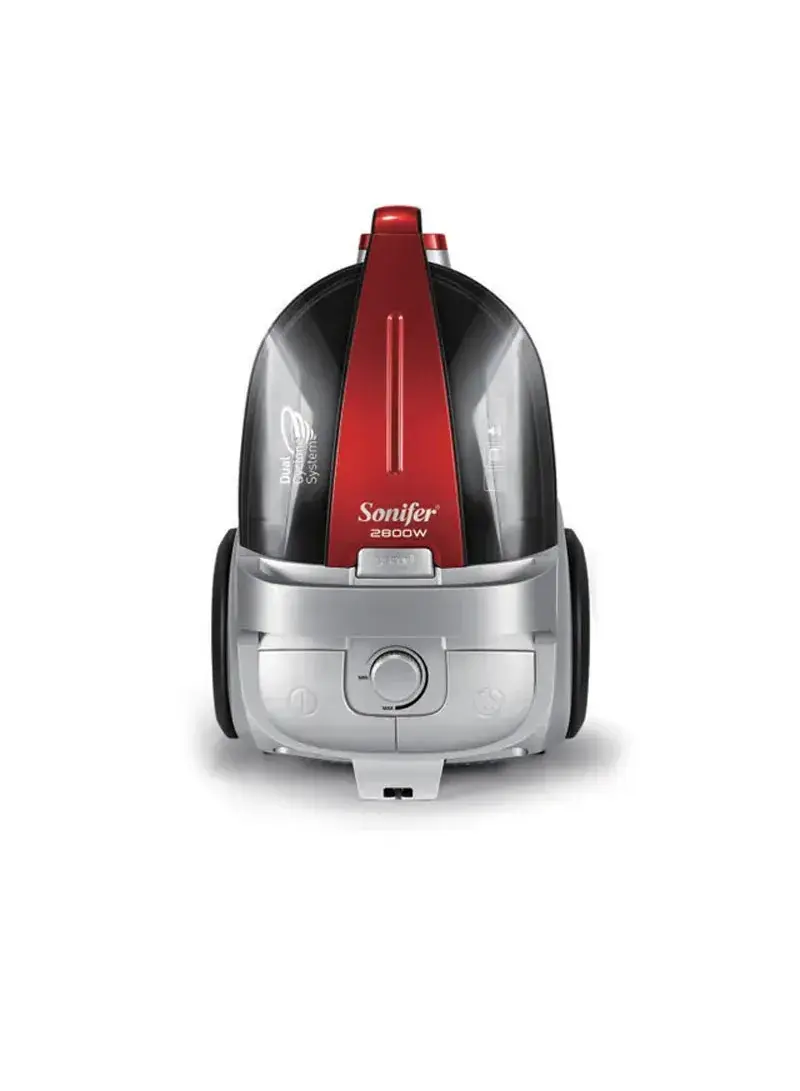 2800W 4L Dual-Cyclone Powerful Vacuum Cleaner, 4-Stage HEPRA Filtration Corded Bagless Canister Vacuum Cleaner SF-2222 - Red