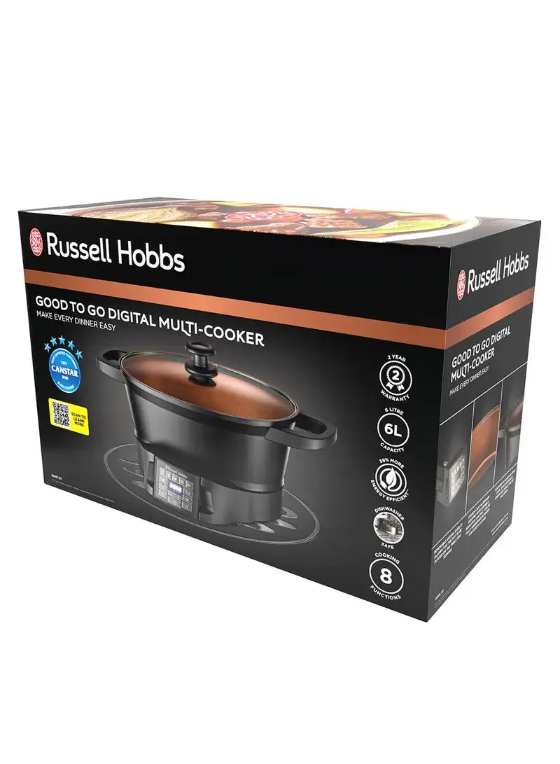 750W 6.5L Electric Multi Cooker With Glass Lid 28270-56