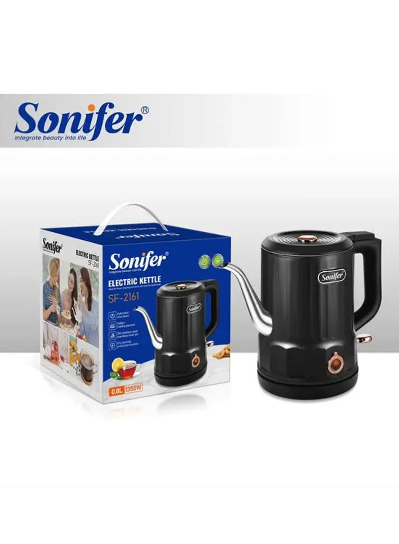 1350W 0.8L Electric Kettle Stainless Steel Auto Shut-Off SF-2161