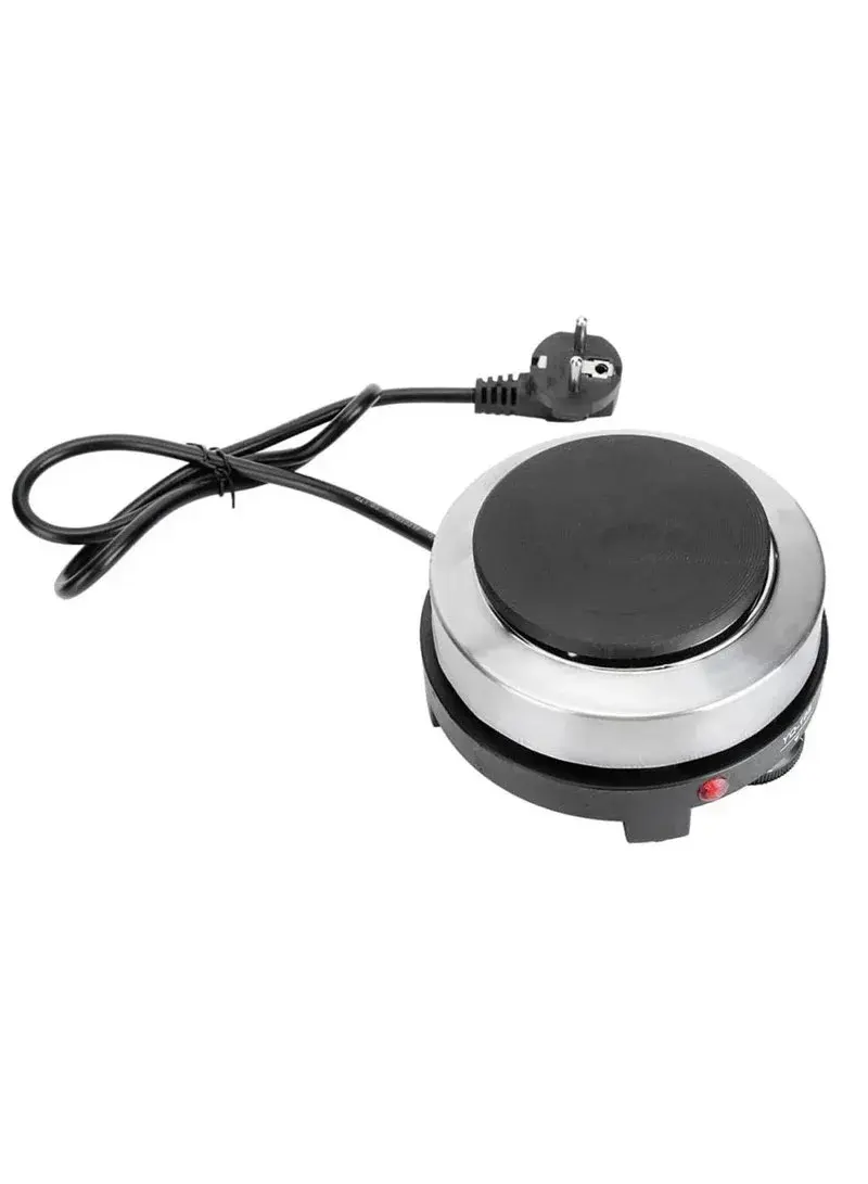 Electric Hot Plate 500W, Stainless Steel Cooker with Adjustable Temperature Control & Indicator Light BM-105