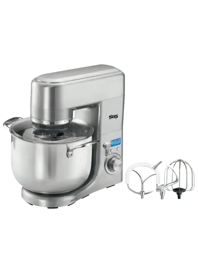 1500W 10.0L Stainless Steel Stand Mixer Bowl With 6 Speeds, Temperature Control & 3-Accessories KM3032A