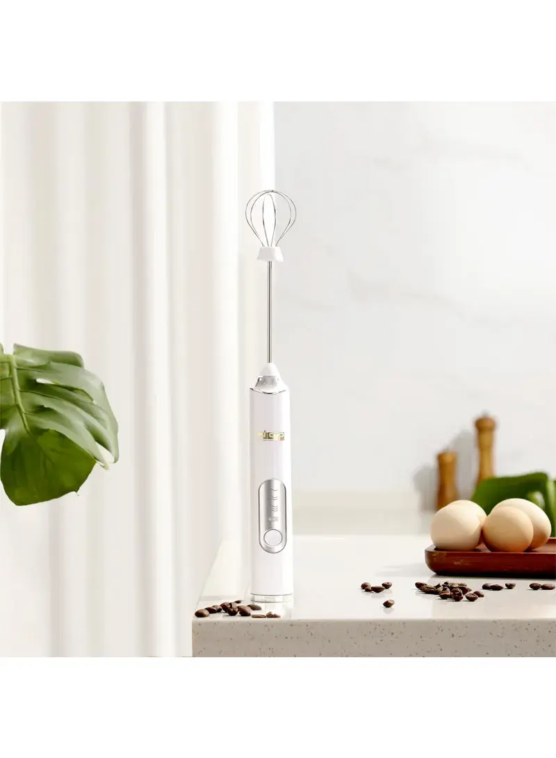 1200mA Electric Handheld USB Rechargeable Automatic 3-Speed Foam Maker Food Frother & Whisker KA3145 - Black