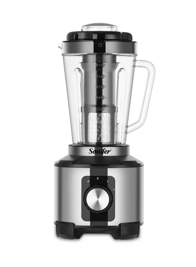 600W 1.8L 6-in-1 Multifunctional Mixer Blender with Grinding Cup, 2-Adjustable Speed Chopping Mixing & Grinder Blender SF-8146