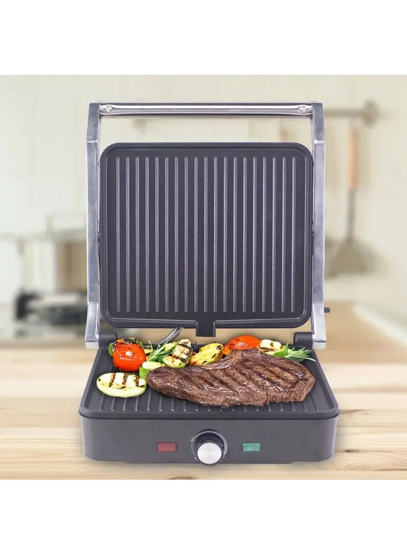 3-in-1 Electric Grill, 2000W, Sandwich Press, Steak Maker & BBQ, Non-Stick Plates P101TOS503