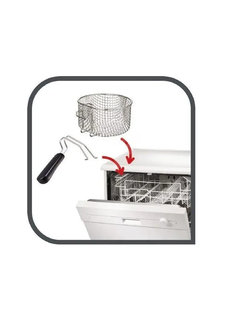 1000W 1.2L Stainless Steel Super Compact Deep Fryer FF230831 (D50 x H28)cm
