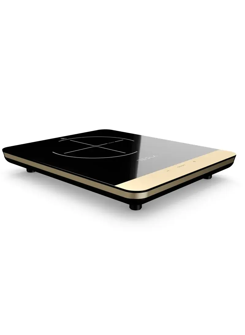 2000W Smart Induction Cooker Black Crystal Glass Plate, 8 Power Levels, Touch Sensor Control & Overheat & Voltage Protection IC401B