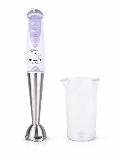 400W Hand Blender, 2-Speed, Stainless Steel Blade with Ergonomic Design ZD1017