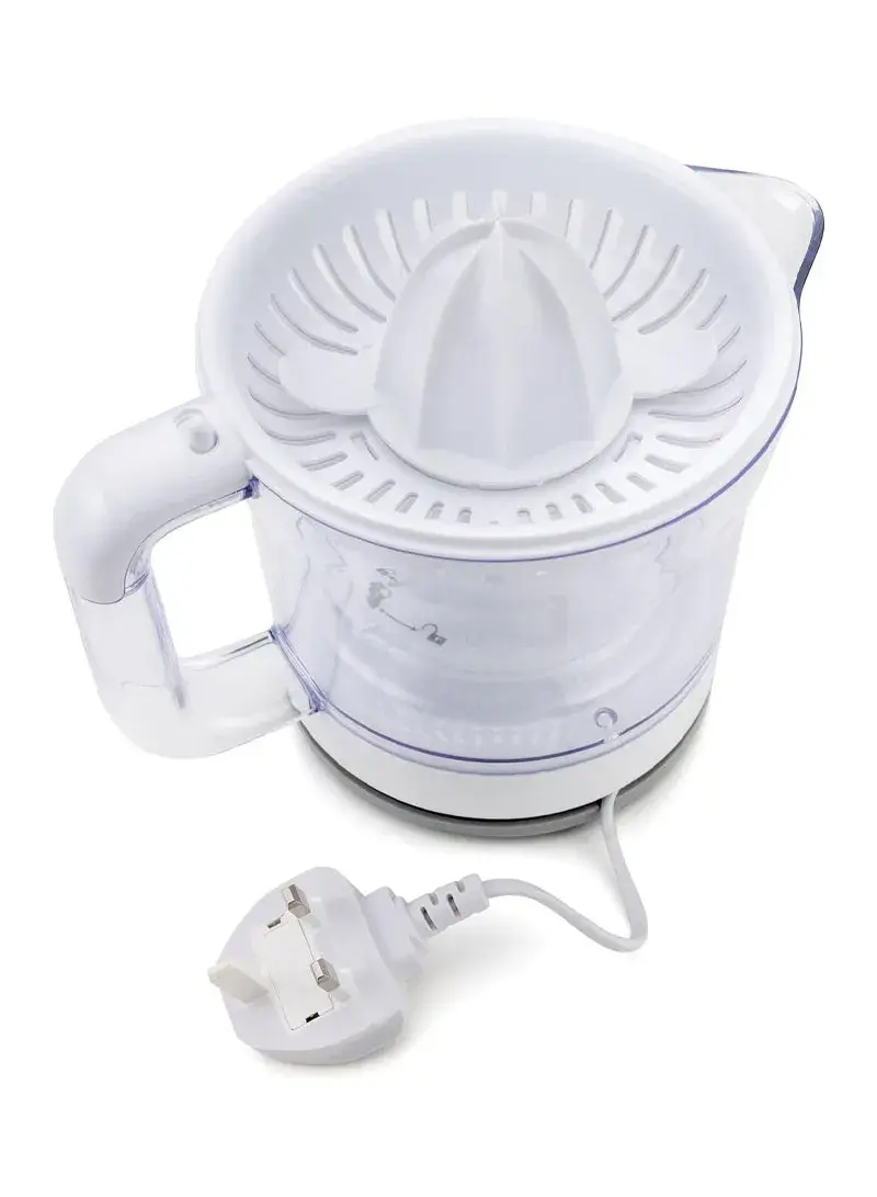 25W 0.6L Plastic Compact Citrus Juicer With 2 Cones & Dust Protective Cover CJ675-B5 (L15.2 x W19.5 x H21)cm