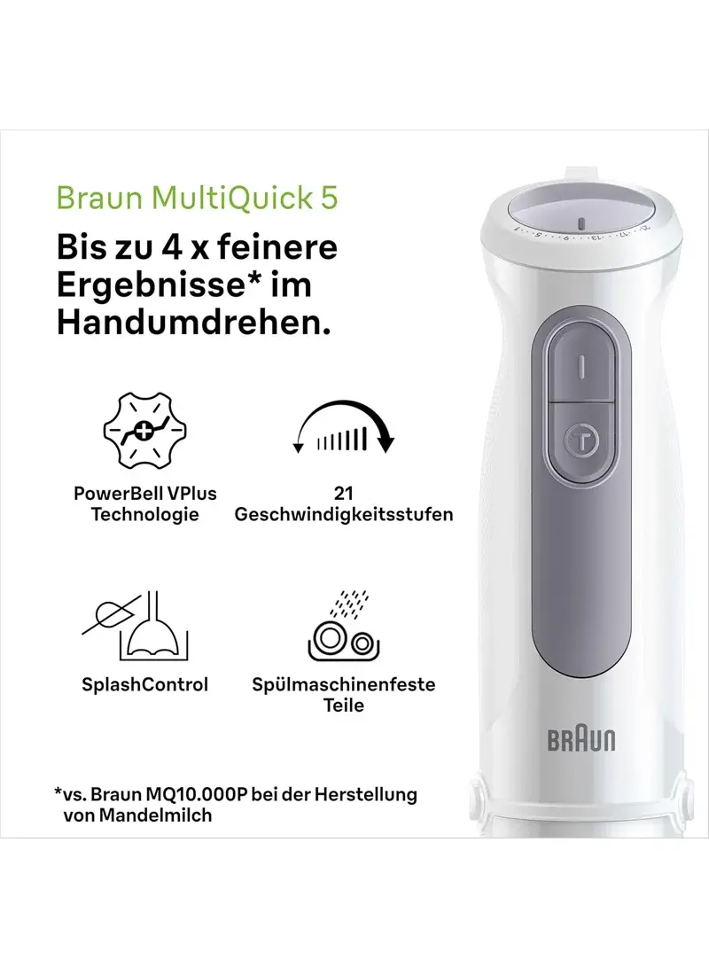 MultiQuick 5 Hand Blender, 1000W with 21 Speeds MQ50236