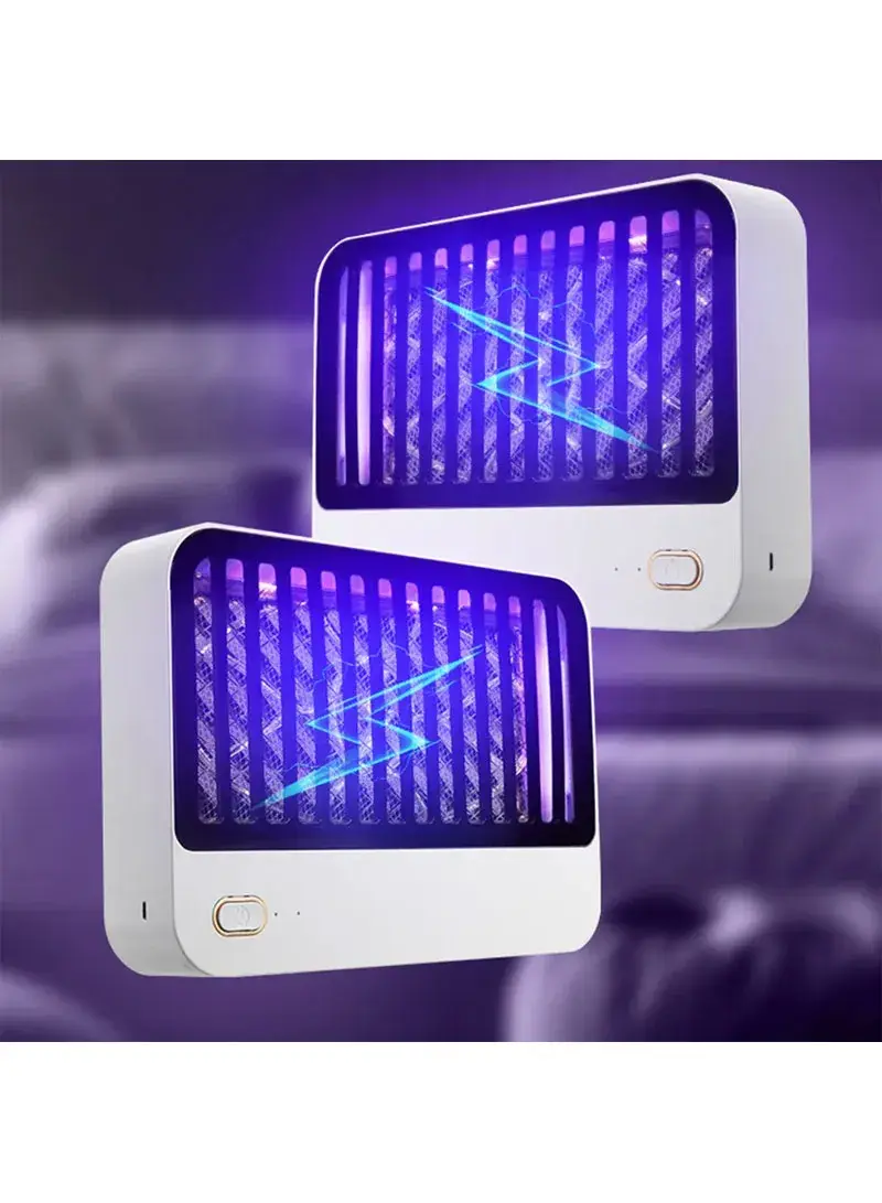 Electric Bug Zapper USB Rechargeable Hanging Indoor Household Mute Mosquito Killer Lamp
