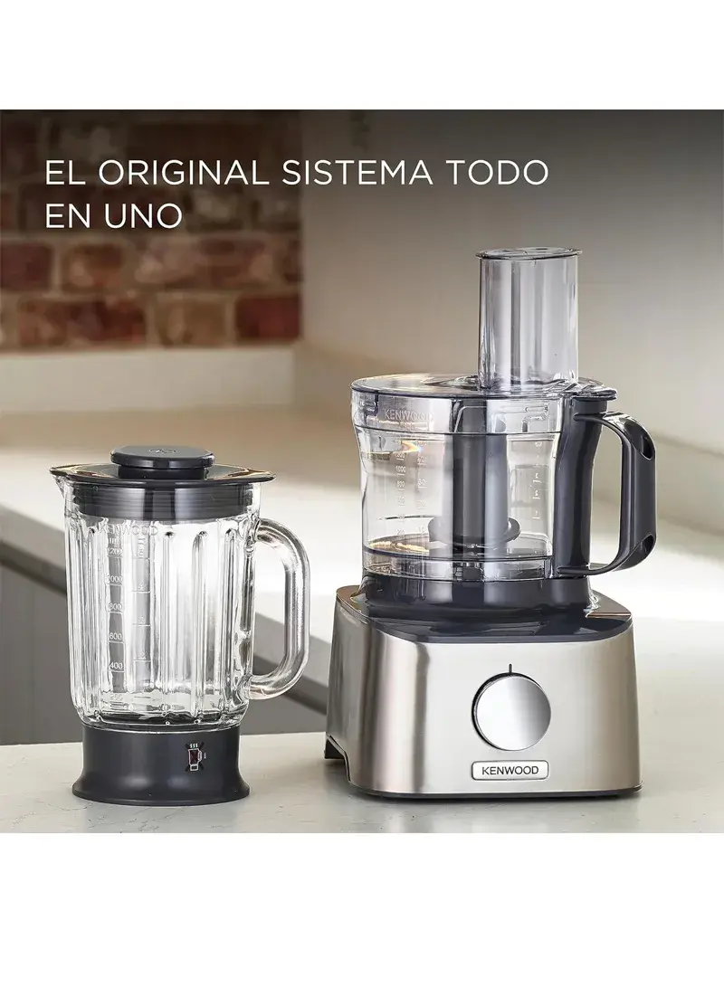 5-in-1 Compact & Food Processor, Versatile with Integrated Weighing Scales, FDM307SS (L25 x W21 x H37)cm
