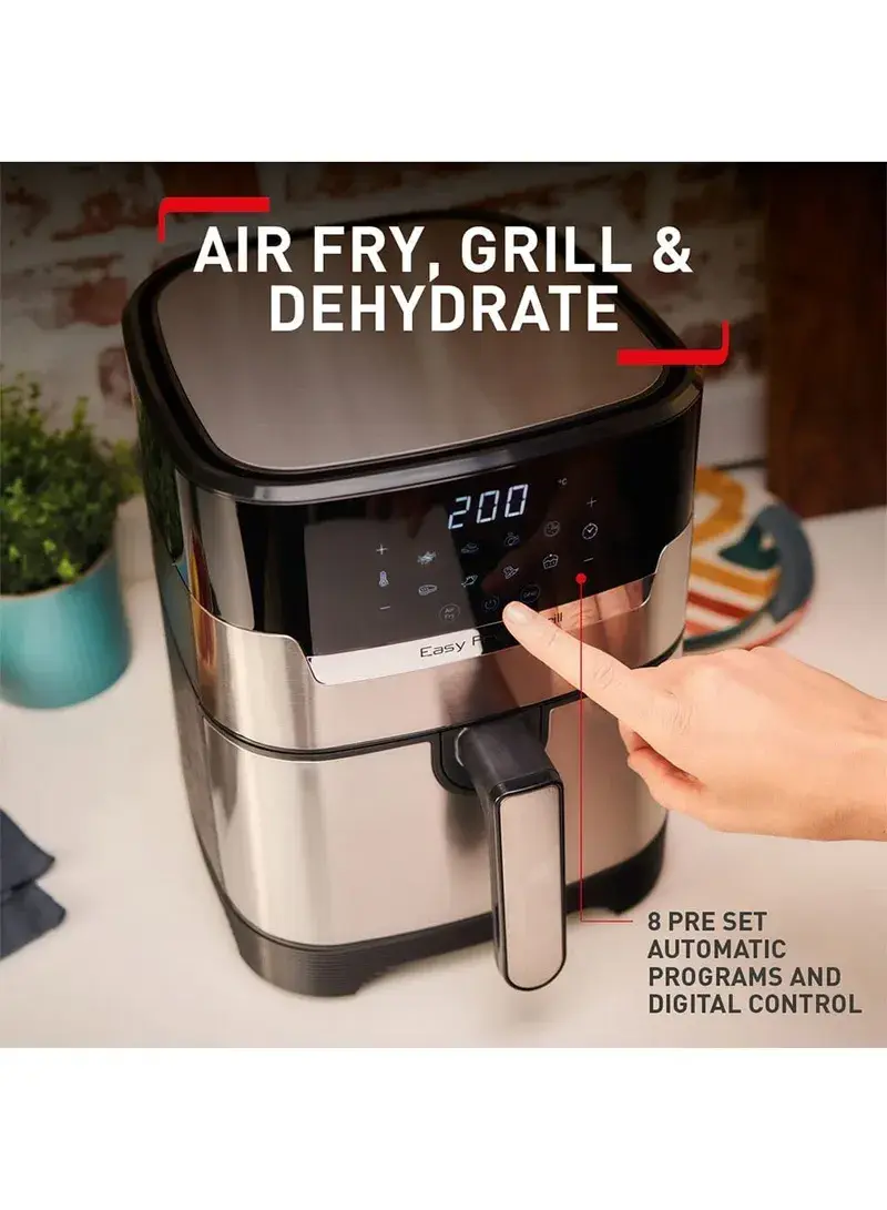 1400W 4.2L 2-In-1 8 Automatic Programs Digital Easy Fry & Grill Precision Air Fryer & Grill EY505D27