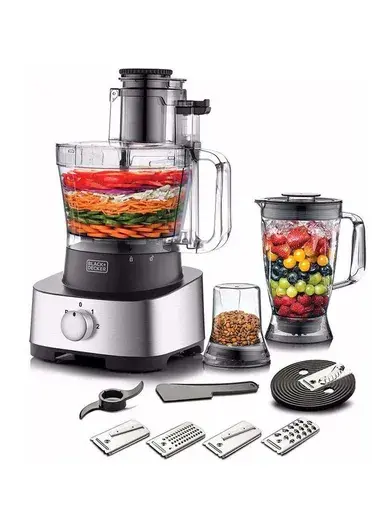 880W 1.8L 4-In-1 Electric Food Processor With Juicer Function FX1050-B5