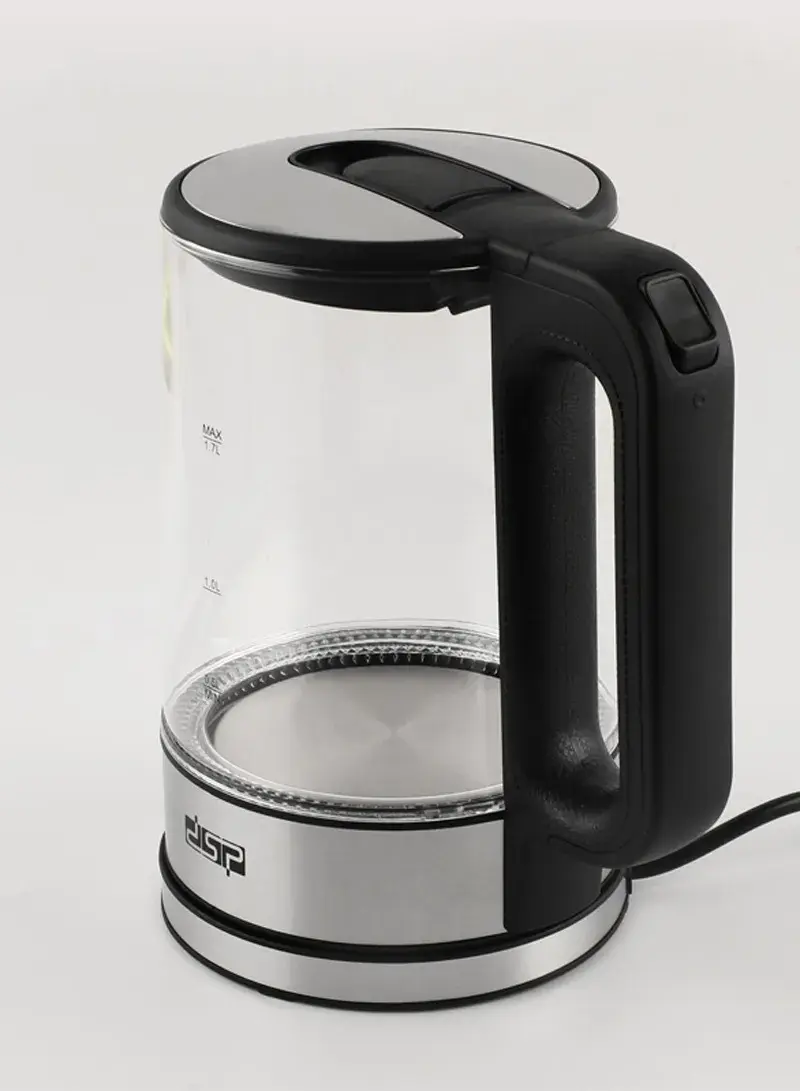 2200W 1.7L High Borosilicate Glass Electric Kettle With Blue LED Light KK1271
