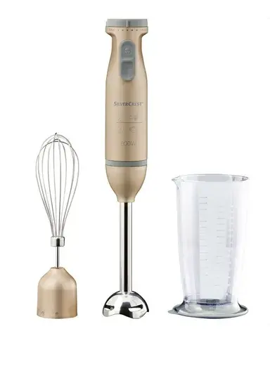 Powerful 600W Hand Blender Set with 5-Speed Control & Turbo Boost