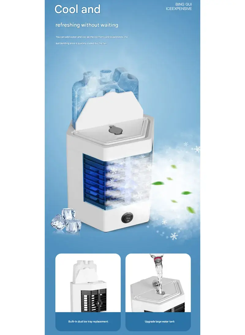 USB Arctic Cool Ultra-Pro Personal Air Cooler with Mist Function, Ice Chamber & Multi-Directional Air Vent