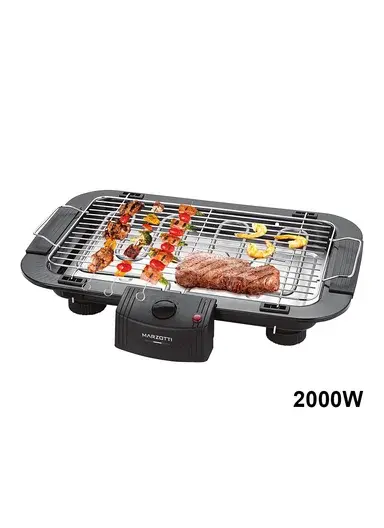 Marzotti Electric BBQ Grill 2000W with Adjustable Heat Control &amp;amp; Portable Design MZBG01
